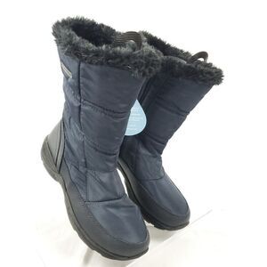 Easy Spirit dark Navy Water Resistant Thermal Sock Lining Winter Boots sz 6M